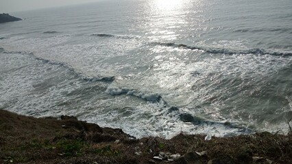 waves on the beach