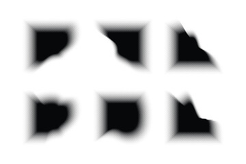 Obraz premium Halftone Hexagon Pattern, Reprographic Technique for Simulating Background Set Minimal Style Dynamic Wallpaper