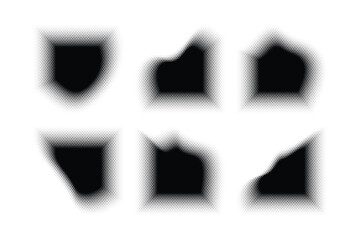 Fototapeta premium Halftone Hexagon Pattern, Reprographic Technique for Simulating Background Set Minimal Style Dynamic Wallpaper