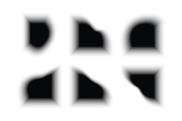 Obraz premium Halftone Hexagon Pattern, Reprographic Technique for Simulating Background Set Minimal Style Dynamic Wallpaper