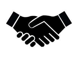 Handshake icon design illustration.