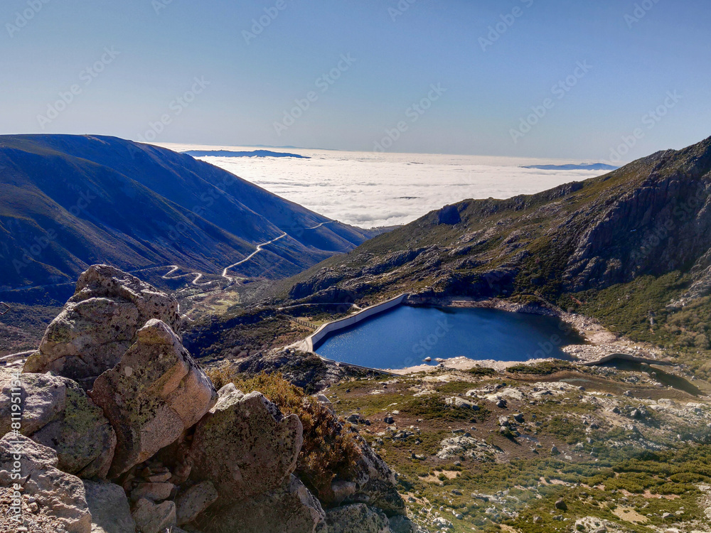 Sticker Scenic Serra da Estrela in the summertime, devoid of snow.