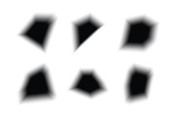 Halftone Hexagon Pattern, Reprographic Technique for Simulating Background Set Minimal Style Dynamic Wallpaper