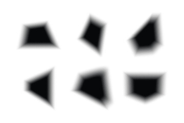 Halftone Hexagon Pattern, Reprographic Technique for Simulating Background Set Minimal Style Dynamic Wallpaper