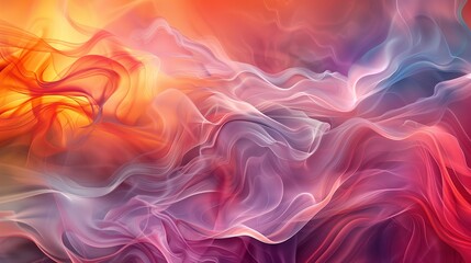 Obraz premium Abstract Backgrounds: Harmonic Waves of Colorful Motion