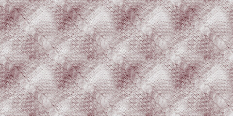 Knit Seamless. Pink Scandinavian Line. Cream Wool