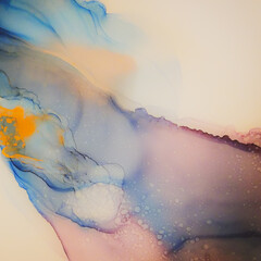 Bleached Alcohol Ink Painting. Abstract Lines Painting. Metal Alcohol Inks. Paint Liquid Mix. Silver Grunge. Hand Drawn Oil Paint. Monochrome Abstract Texture Paint.