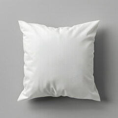 Obraz premium White pillow mockup isolated on grey background