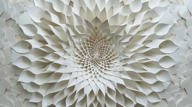 Intricate and delicate, this laser-cut paper sculpture is a stunning example of the beauty that can be created with just paper and light.