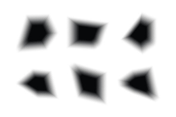 Halftone Hexagon Pattern, Reprographic Technique for Simulating Background Set Minimal Style Dynamic Wallpaper