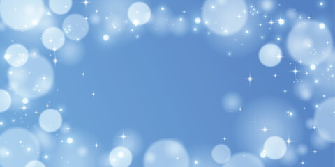 青いパーティクル背景。涼しい夏のイメージ