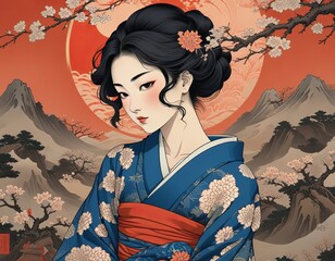 Portrait of young asian girl