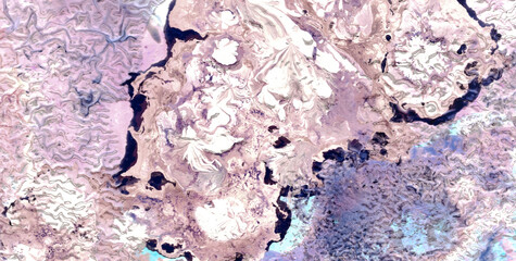 Naklejka premium Marbled Marvels: A Visual Delight of Texture and Color in Liquid Art 