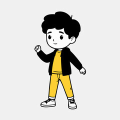 Cute vector illustration of a Character for kids