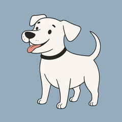 Cute vector illustration of a Dog for children book