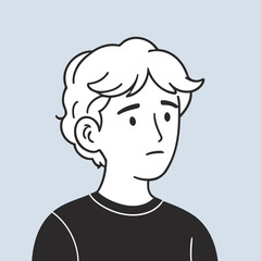 Cute Person for kids' storytelling vector illustration