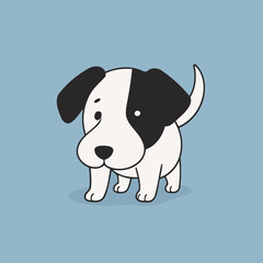 Cute Dog for toddlers' playful adventures vector illustration