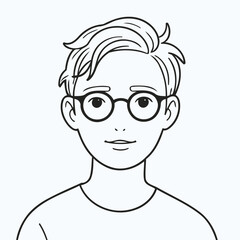 Cute Character for children's books vector illustration