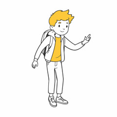 Cute Character vector illustration for kids story book