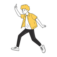 Cute vector illustration of a Character for children story book