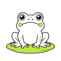 Vector illustration of a friendly Frog for little ones' joyful exploration