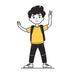 Cute Character for children's bedtime stories vector illustration