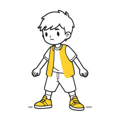Cute vector illustration of a Character for early readers' delight