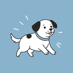 Vector illustration of a winsome Dog for children's literature