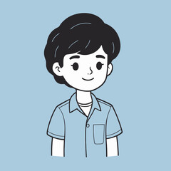 Fototapeta premium Cute Character for kids' storybook vector illustration