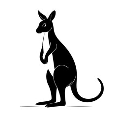 Cute Kangaroo for toddlers' learning books vector illustration