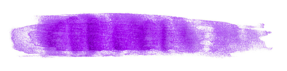 Shiny purple brush watercolor painting isolated on transparent background. watercolor png