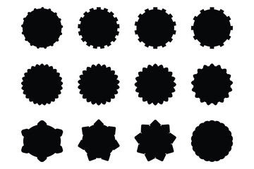 Emblem & Badge Logos Shape Pictogram Symbol Visual Illustration Set.