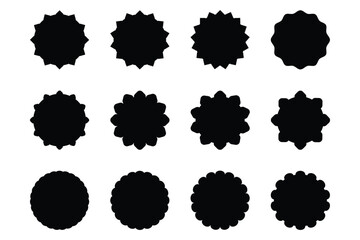 Emblem & Badge Logos Shape Pictogram Symbol Visual Illustration Set.