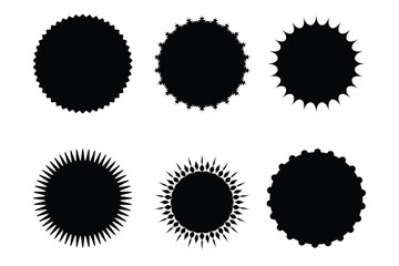 Emblem & Badge Logos Shape Pictogram Symbol Visual Illustration Set.