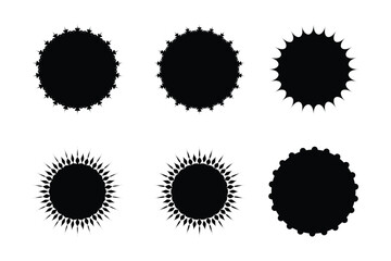 Emblem & Badge Logos Shape Pictogram Symbol Visual Illustration Set.