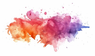 watercolor splash, color gradients