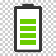 Power technology icon, battery web shape design, energy level vector illustration