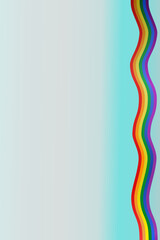 Pride month background LGBTQ Pride Flag Colours. Vector banner with rainbow . Symbol of pride month June support. Copy space