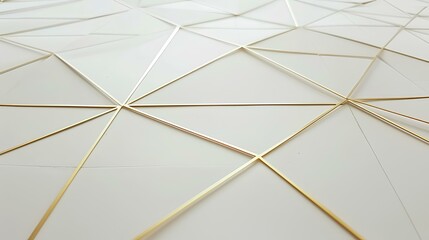 Luxury geometric pattern with golden lines.