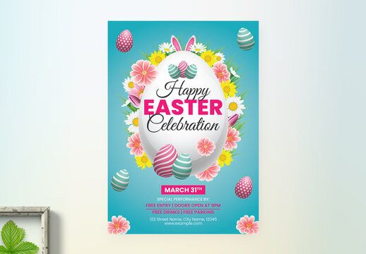 Easter Sunday Celebration Flyer