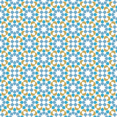 Seamless arabic  ornament based on traditional arabic art. Geometric mosaic. 