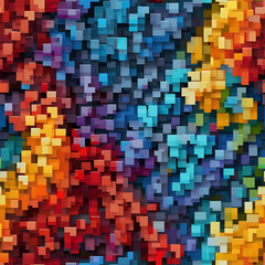 8 bits digital game art seamless pattern, the design for apply a variety of graphic works