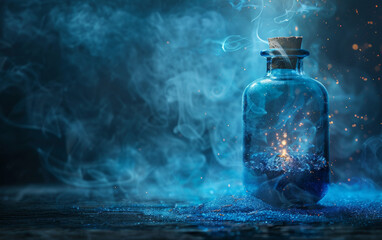 Magical perfume bottle with a touch of enchantment