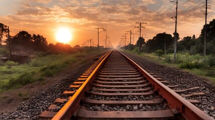 railway-track-in-the-sunset