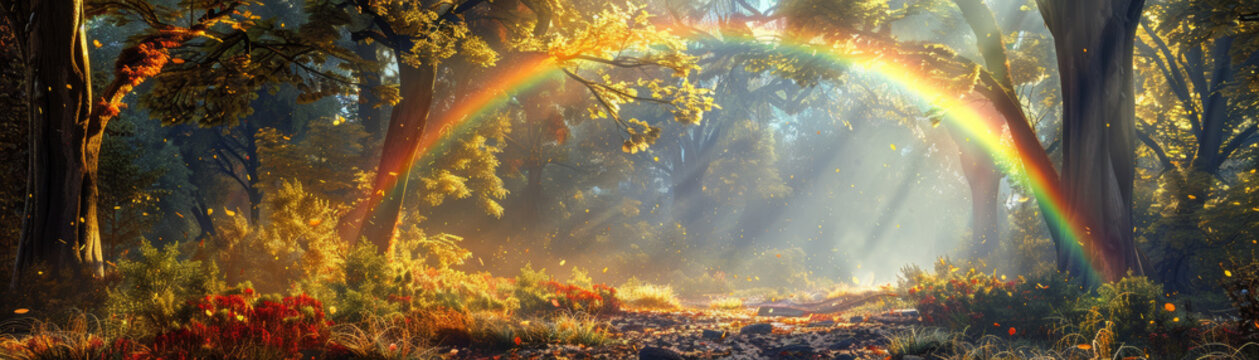 A magical array of hues in a fantastical fairytale setting