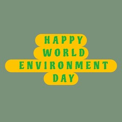 World environment day 5 June banner, Save earth concept