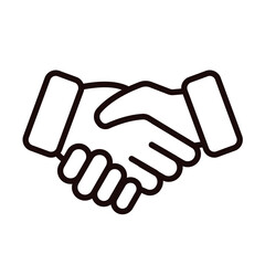 handshake, acquisition, agreement - vector icon