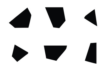 Abstract Shape Set Abstract Black Shapes Liquid Shape Elements Random Outline Fluid Shapes.