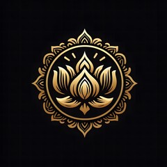 AI Generate of Luxury Premium Symbol Vector of Vesak Day with Lantern, Candle Light, Lotus