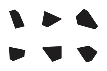 Abstract Shape Set Abstract Black Shapes Liquid Shape Elements Random Outline Fluid Shapes.